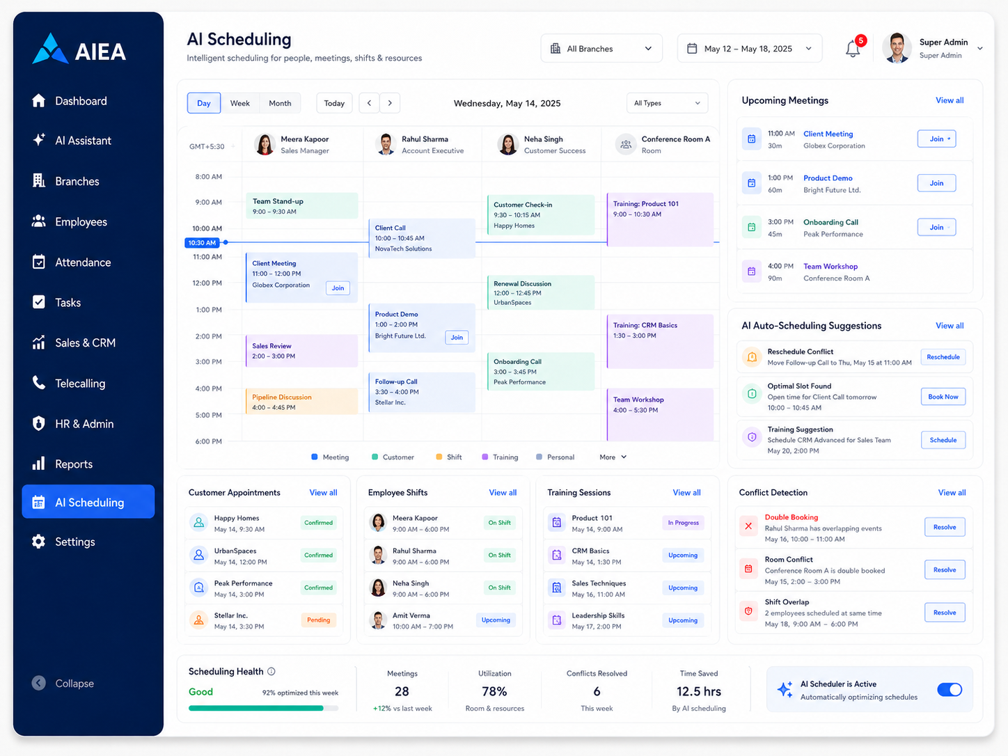 AI Business Assistant — operations overview